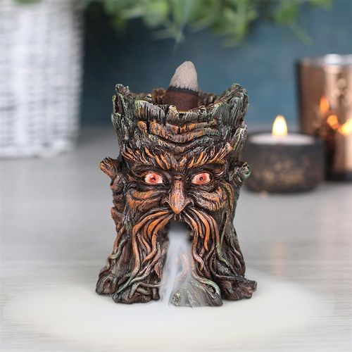 Small Green Man Backflow Incense Burner